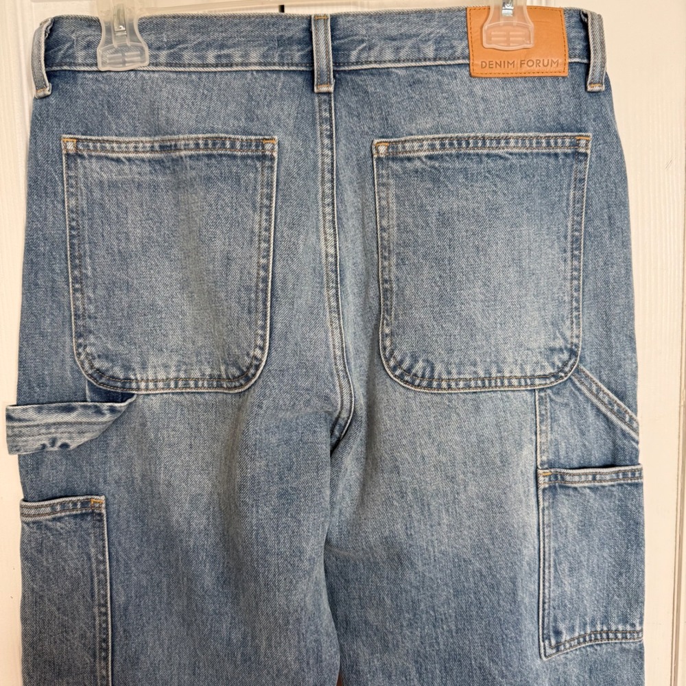 Denim Forum‎ Aritzia Carpenter Lo-Rise Loose Jeans 27 Light Wash Organic Cotton - Picture 4 of 9